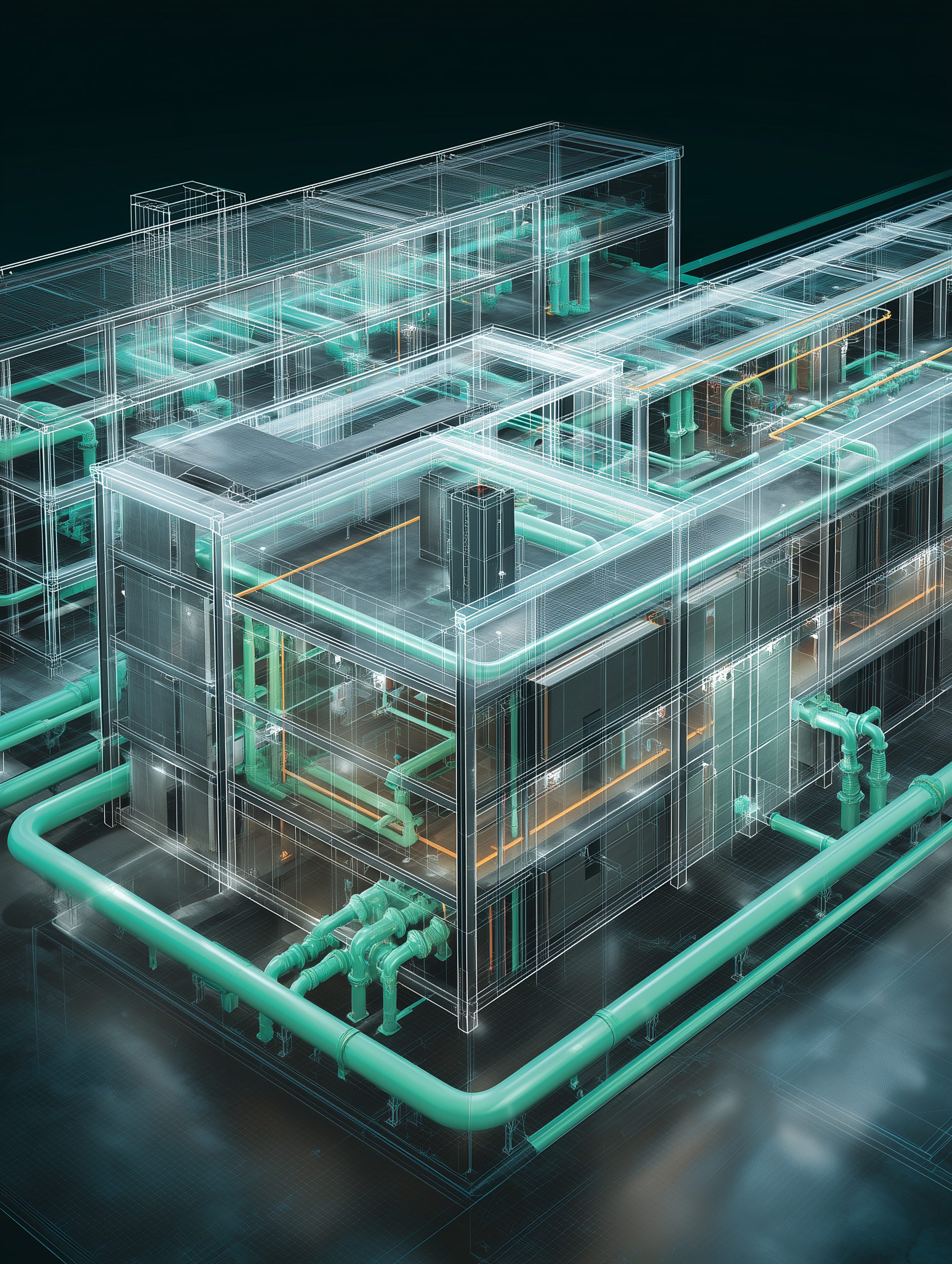Sistema de plomería modelado en Revit